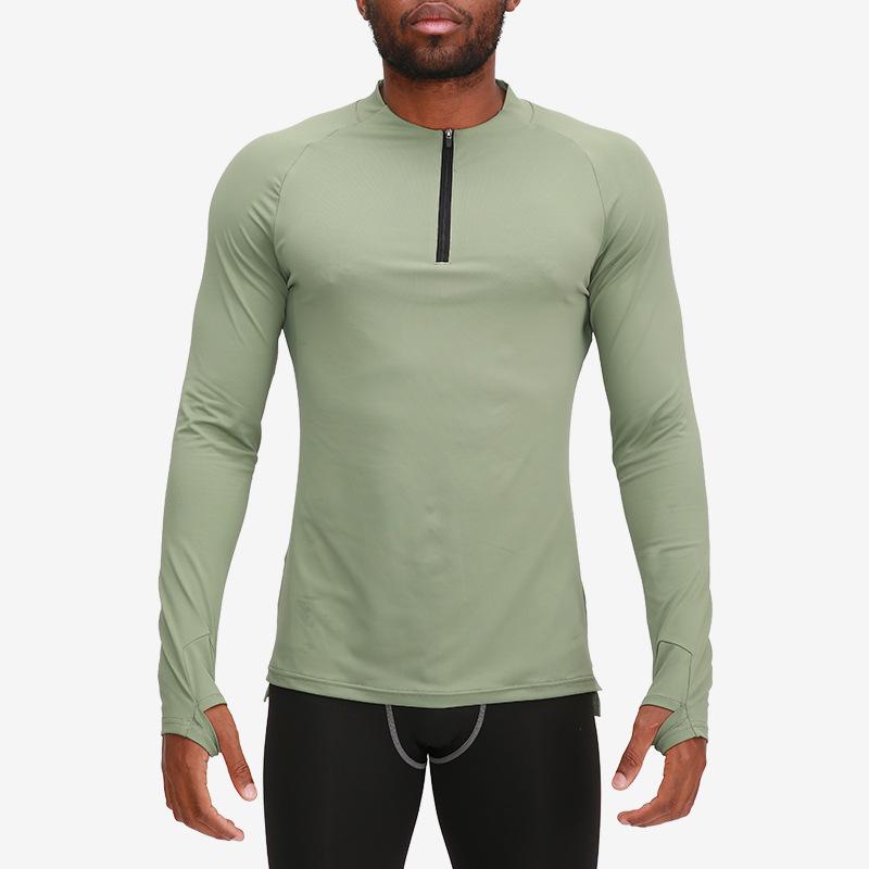 Men's Long Sleeve Quick-Dry Compression Sportswear for Running & Basketball