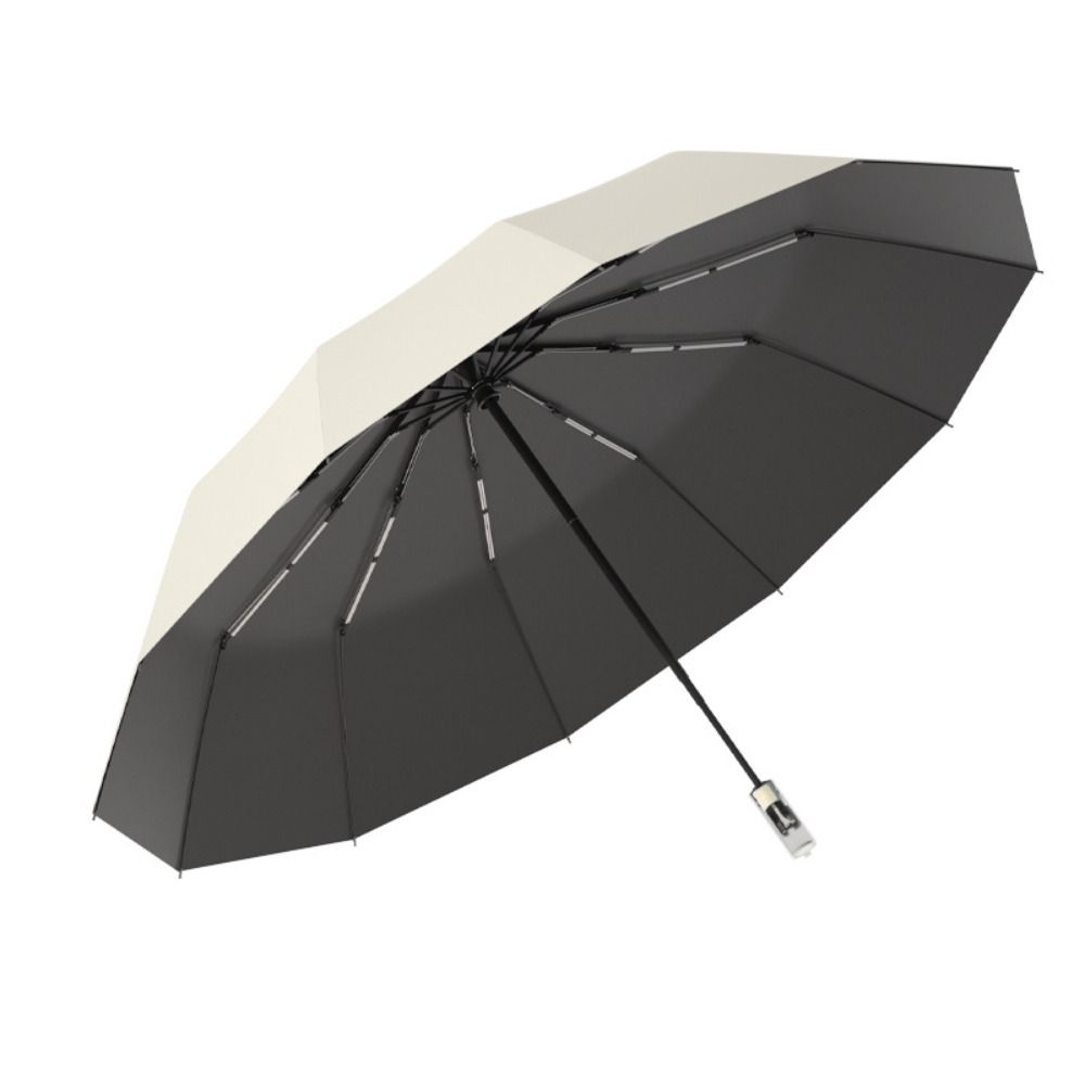 Strong Frame Folding Umbrella Windproof Oversized Umbrella Sunny Rainy Umbrella  Dual Purpose