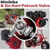 2 PCS Fuel Tank Shut Off Valve Switch Petcock for Generator Champion, Gas Tank Valve Fit for Mini Bike/Go Kart/Dirt Bike/ATV, M10×1.25, OEM
