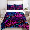 3Pcs Vivid Graffiti Art Bedding Sets For All Sizes New 3D Printed Bed Cover Comforter Duvet Cover Pillowcase Bedroom Decoration