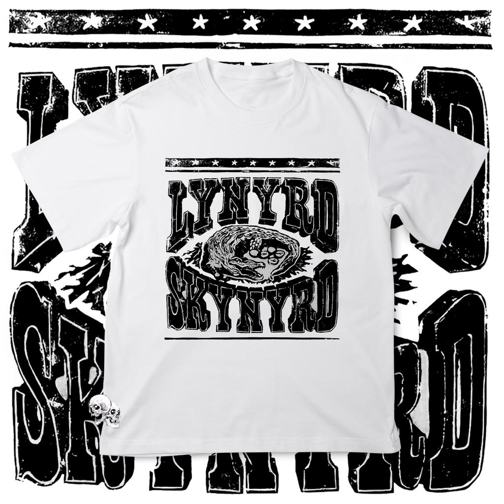 Y2k Retro Top Lynyrd Skynyrd 50th Tour Creative  Inspired Graphic Featuring Music Art for Fans Lynyrd Skynyrd T Shirts Unisex