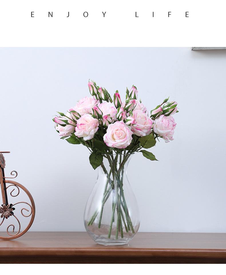 Artificial Decorative Flower Moisturizing Rose Wedding Home Living Room Decoration Flowers and Plants