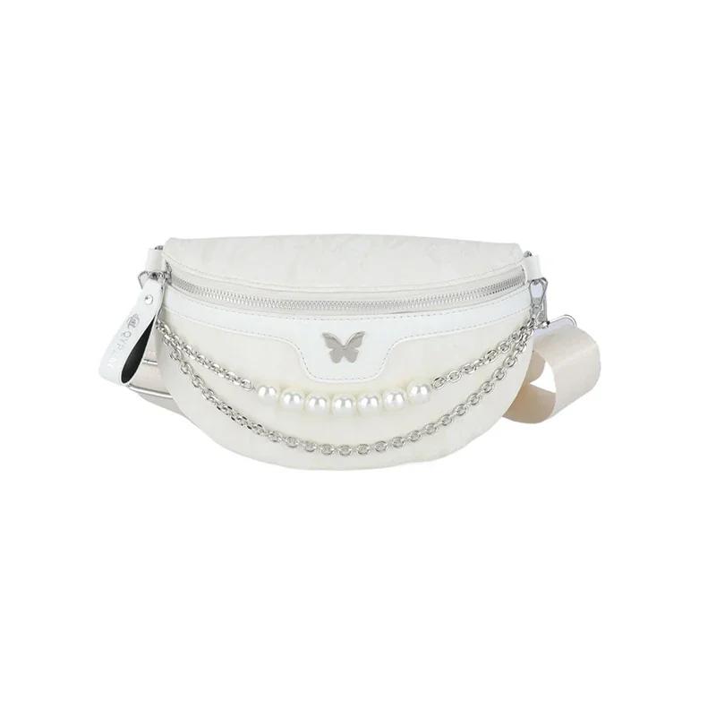 PU Auto Nähte Heißer Verkauf Taille Tasche Reißverschluss Schleife Casual Brust Tasche Vielseitig Weich Beliebte Trend frauen Umhängetasche