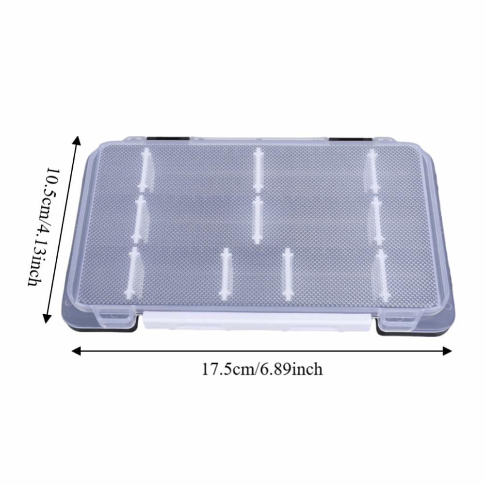 Waterproof Fishing Bait Box Removable Dividers Fishing Storage Case Lure Storage Box Hooks Storage