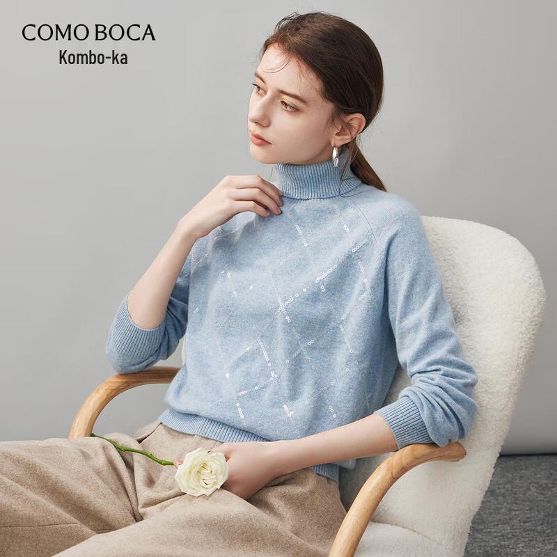 

Komeng Boka Women s Embroidered Cashmere High-Neck Sweater M