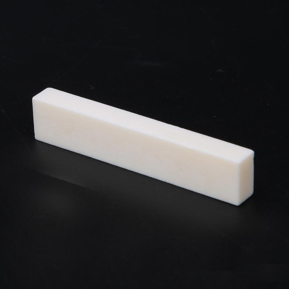 5Pcs DIY Blank Buffalo Bone Nut String Pillow for Classical Electric Acoustic Guitar 52x6x10mm
