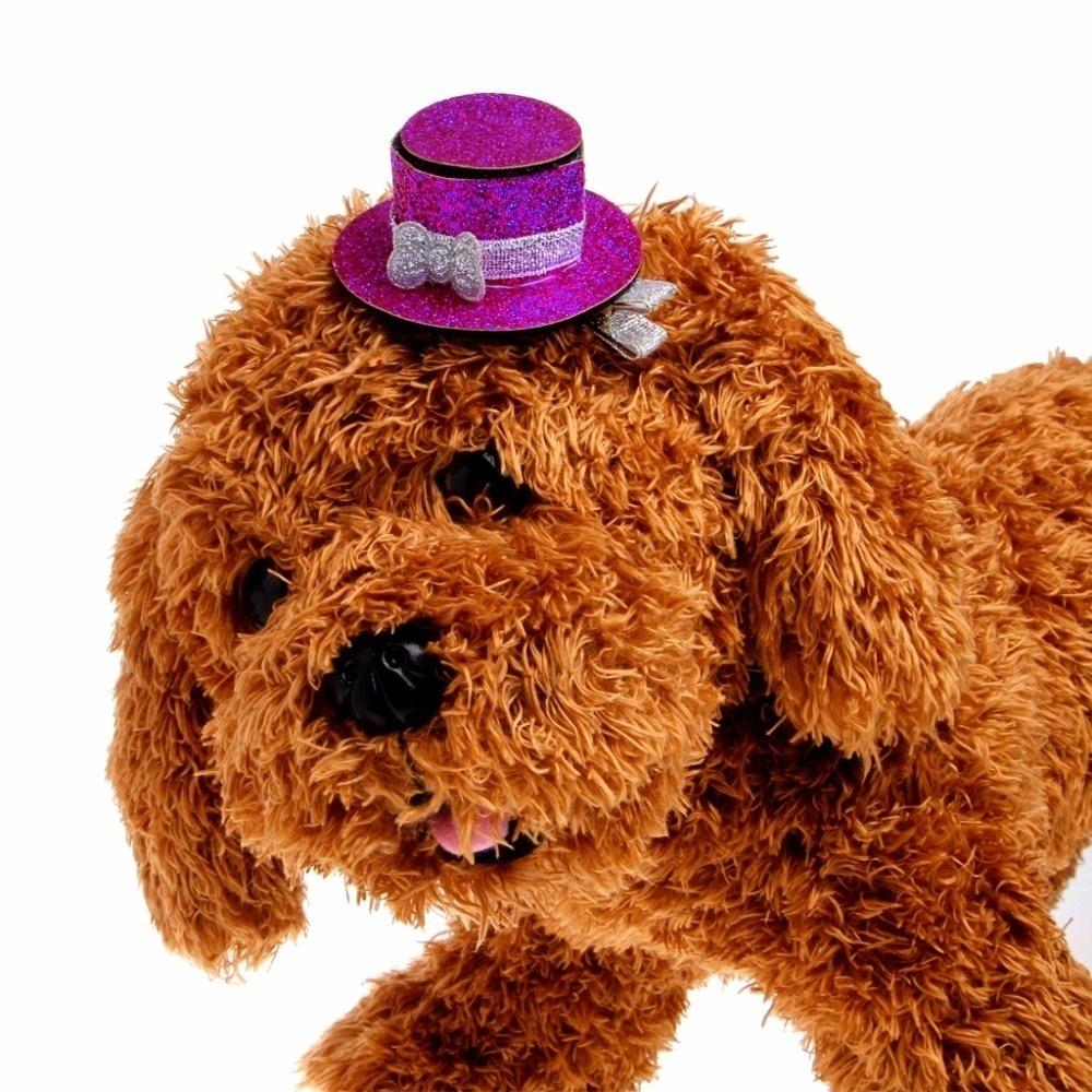 1 Stück Hundeaccessoires Krone Schleifen Haarspangen Bunte Kleine Haarnadel Stoff Haustier Kopfschmuck Baby Lieblicher Kopfschmuck