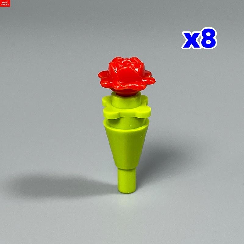 

DIY Build Bricks Holding Rose in hand 4cm Figure Red Yellow Pink Rose Flower Single flower Buildings Cubes Accesories Chilren s Toy Sets