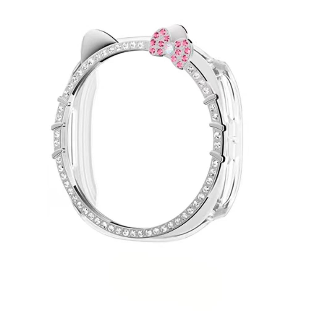 Cute KITTY CAT Case for Samsung Galaxy Watch 8 40mm 44mm Diamond Protector Smartwatch Accessories for Women Samsung Watch8 Cover
