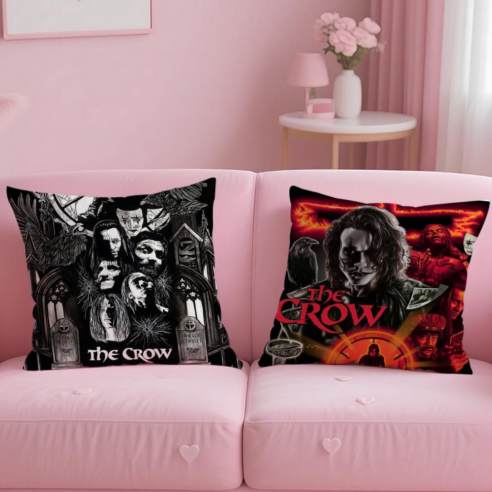 Classic Animal Theme Raven Crow Cushion Cover Soft EasyWash Pillow Case Versatile for Couch Bed Travel and Office