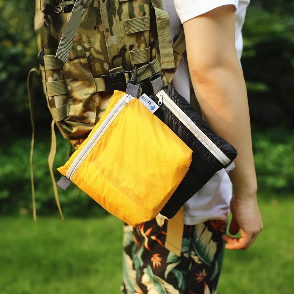 Borsa impermeabile per esterno Borsa da nuoto per escursionismo in campeggio con borsa per riporre cerniera con gancio Custodia tascabile ultraleggera in 4 colori