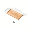 Wooden Pallet Rectangular Base Water Tray Basin Support Round Small Chassis Basin Pad Waterproof Bamboo Tray