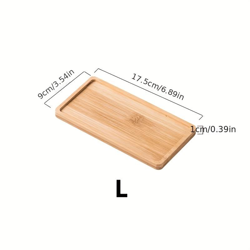 Wooden Pallet Rectangular Base Water Tray Basin Support Round Small Chassis Basin Pad Waterproof Bamboo Tray