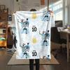 1PC Messi Patterned Flannel Blanket Suitable For All Seasons for Home Decor Warmth and Comfort Gifts Holiday Present