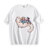 Camiseta Atelier del Sombrero de Bruja Brujitas Chibi Montando - Linda Mariquita Pincel Mágico Camiseta Unisex