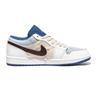 Jordan Air Jordan 1 Wave Blue Navigator Slip Resistant Abrasion Resistant Slip Resistant Abrasion Resistant Low Top 553558-414(team246-)