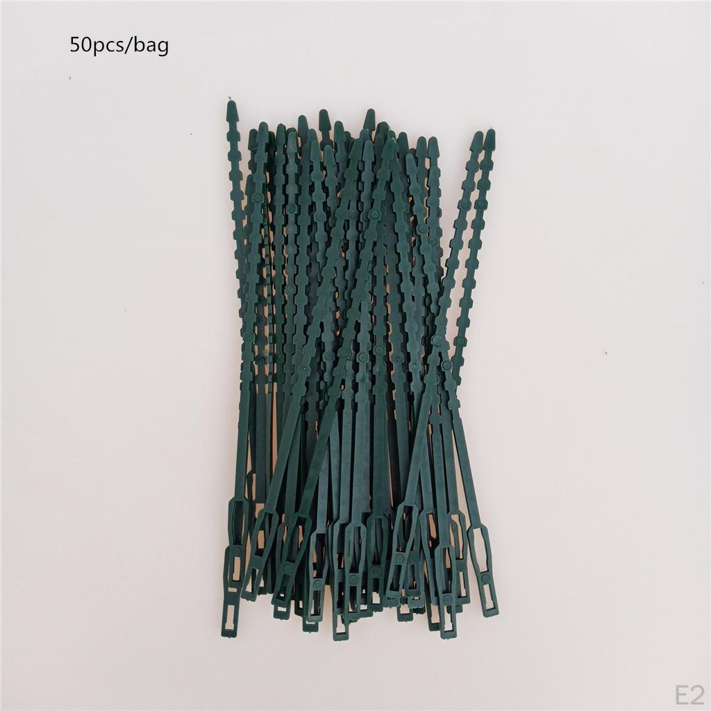50Pieces 6.7" Adjustable Garden Plant Multi-Use 17cm Plastic Ties