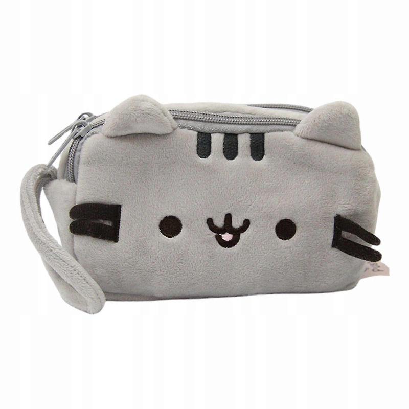 Plush Pencil Case Cute Cat Pen Bag Cosmetic Bag For Children School Office