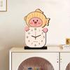 Modern Wooden Desktop Clock With Cute Rabbit Design Silent Sweep Movement Decorative Table Living Room Office