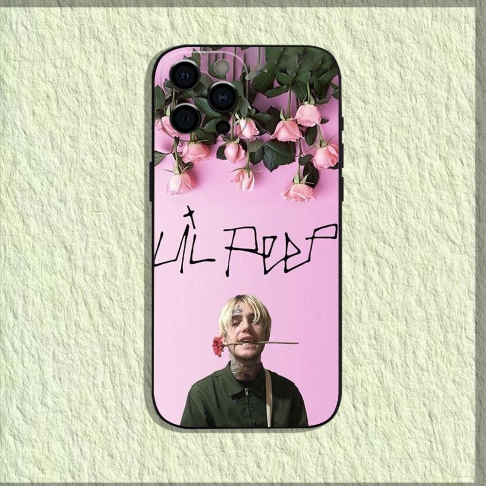L-Lil Peep Cry Baby Phone Case For iPhone 16,15,14,13,12,11,Pro,X,XS,Max,XR,Plus,Mini Soft Black Cover