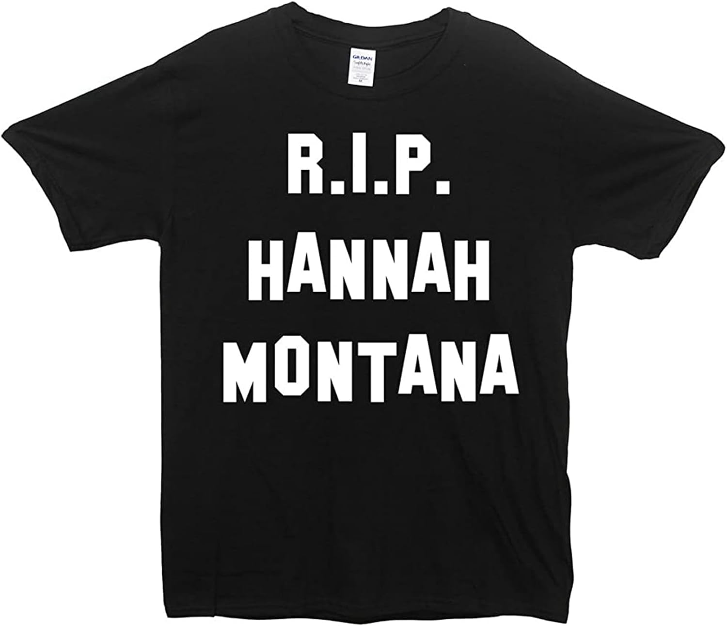 R.I.P Hannah Montana T Shirt Black S чёрный
