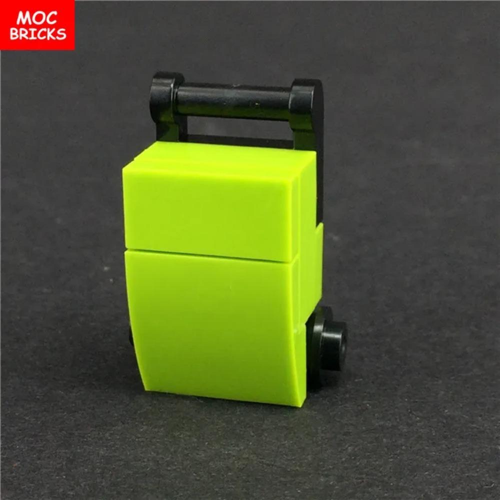 MOC Bricks Bike Notebook Camera Dollar Luggage Trash Bottle City Accessories View DIY Educational Building Blocks Friends Gifts