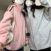 Sweatshirt-Jacke für Damen, Herbst, lockere Kapuze, warmes Sweatshirt, sportlich, lässig, Reißverschlussjacke
