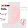 2025 New Design Ellipse Pink Crystal Massage Comb Portable Salon-Ready Small Fashion Hair Accessories for Women Home Water