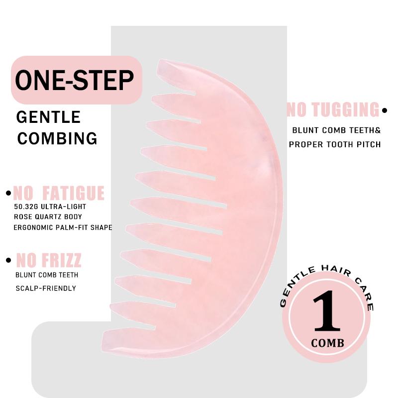 2025 New Design Ellipse Pink Crystal Massage Comb Portable Salon-Ready Small Fashion Hair Accessories for Women Home Water