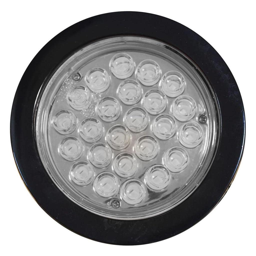 APSMOTIV 12V Red/White/Amber 4" Round LED Trailer Tail Light Stop Turn Tail Brake Signal/Reverse Backup/Marker Lights Trucks Trailer RV Camper