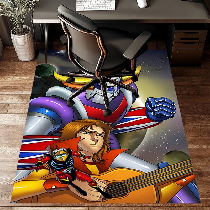 1pc UFO Robot Grendizer3 Design Printed Area Rug Carpet for Bedroom Living Room Home Decor Rugs Mat Non Slip Mat Rug for Bedside