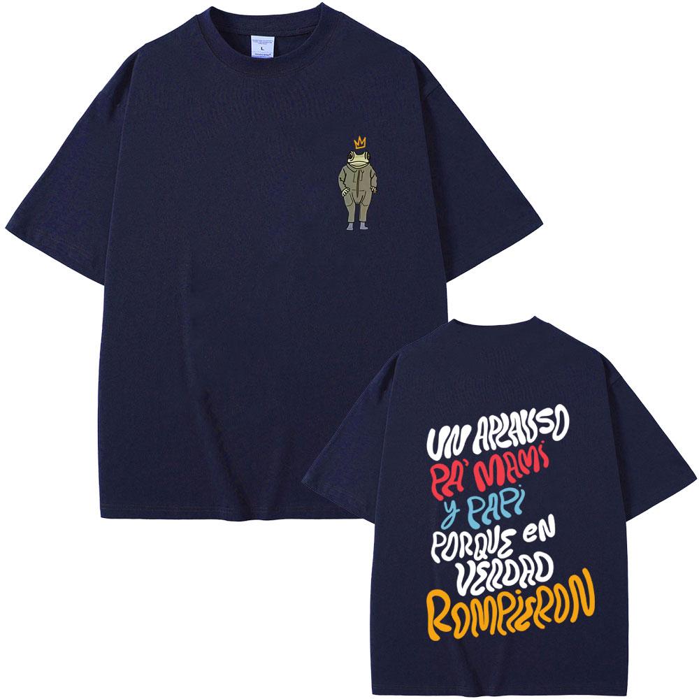 Bad Bunny Debi Tirar Mas Fotos DTMF Graphic Tshirt Men Hip Hop Fashion Streetwear Mens Summer High Quality Soft Cotton Tshirt