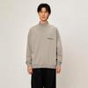 Fear of God Essentials Fw21 Pullover Mockneck With Reflective Logo Fleece Sweatshirt Unisex Sweatshirt Dark-Heather-Oatmeal FOG-FW21-188