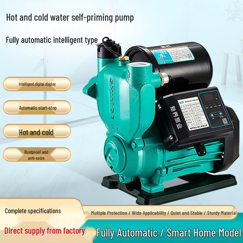 Smart E18 Quiet Automatic Booster Pump for Cold/Hot Water with Self-Priming and Tap Pressurizing Features