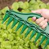 12-Hole Soil Digger Garden Dibber Seeds Spacing Tool Garden Tool for Easy Planting Seeds Raised Bed Planter Box Use