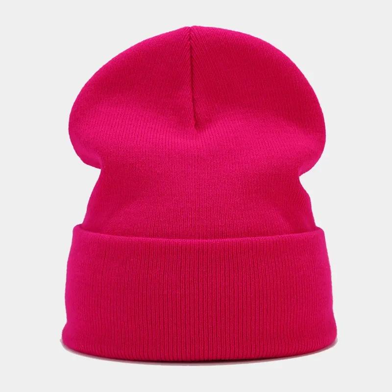 Solid Knitted Hat Winter Autumn Keep Warm Outdoor Women Men Wool Beanies Ear Gorras Ski Caps Cycling Hip Hop Skateboard Hat