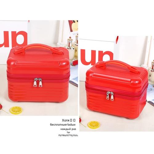 Large Capacity Portable Makeup Bag, Multifunctional Organizer Toiletry Travel Bag Handheld Cosmetic Case