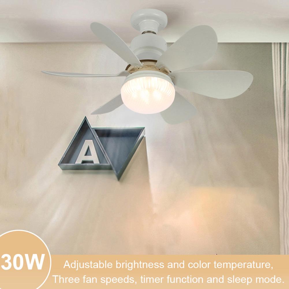 Ceiling Fan with Light Chandelier Ceiling Fan with Remote Control Silent LED Light Fan Timing Indoor Ceiling Fan for Home Office