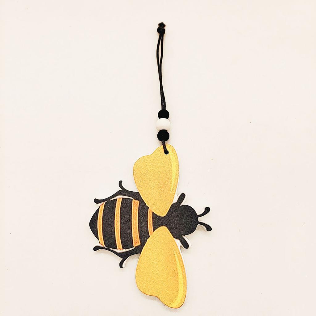 Bee Sign Decor Art Wood Bees Cutout Crafts Cute Bee Honey Bee Day Wall Tree Hanging Ornaments
