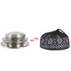 12-Piece Outdoor Tableware Set: Portable Camping Dinner Plates and Small Bowls for BBQ, Self-Driving Tours, and Home Use.