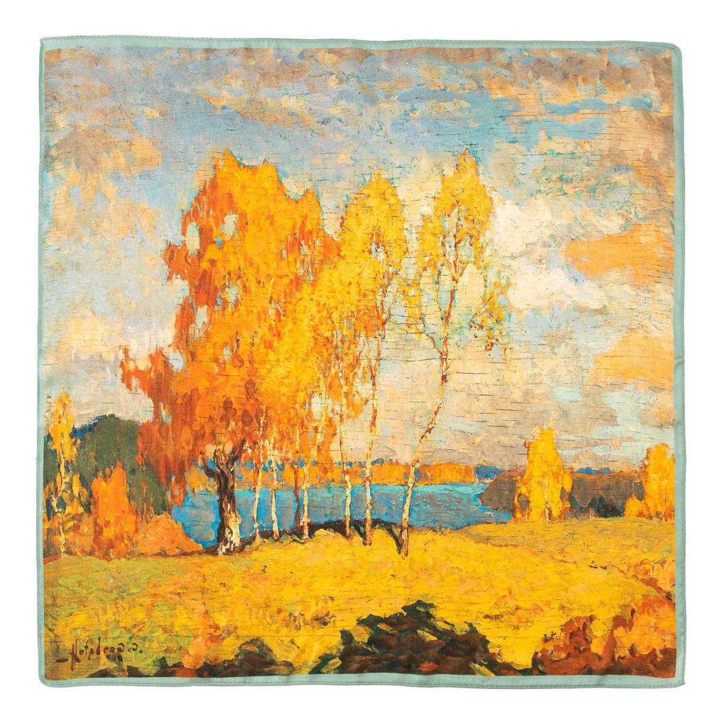 53*53CM 100% morušový hedvábný čtvercový šátek Olejomalba Luxusní šátky Šátek na opalování Šátek Nákrčník Dárek