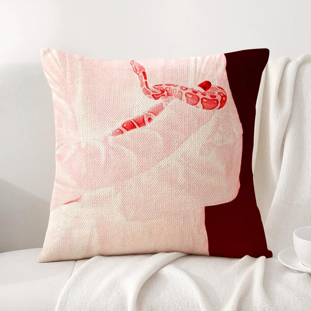 Band S-Sir Chloe Cushion Cover Summer Coolness Linen Fabric Double-Sided Printing Pillow Case Sofa Home Decor Gift