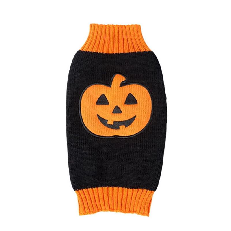 

Маленькая одежда для собак на Хэллоуин, свитер для питомца, одежда для щенка, теплая куртка, тыква Small