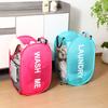 Portable Mesh Pop Up Laundry Hamper Wide Opening Breathable Collapsible Space-Saving Laundry Basket Dorm Travel Bathroom Items