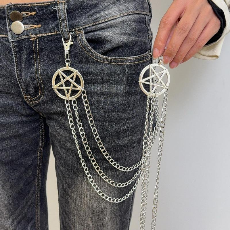 Vintage Star Waist Belly Chain Women Gothic Personality Desiner Metal Belt Body Waist Chain Jewelry Accessories