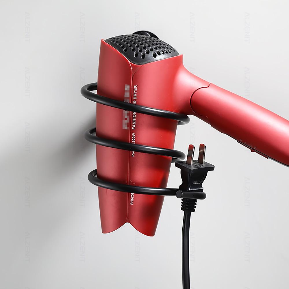 Buy Black Barber Salon Styling Storage Rack Hair Dryer Holder ...