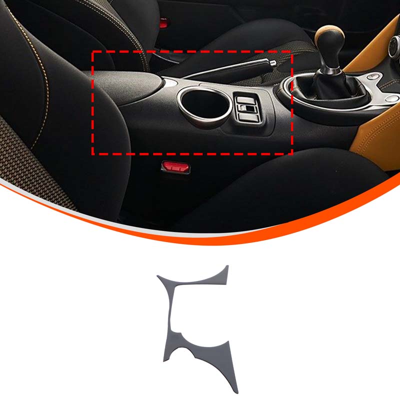 For Nissan 370Z Z34 2009+ Car Soft Carbon Fiber Up Speedometer Dashboard Console Trim Cover Sticker Kit  Interior Accessories