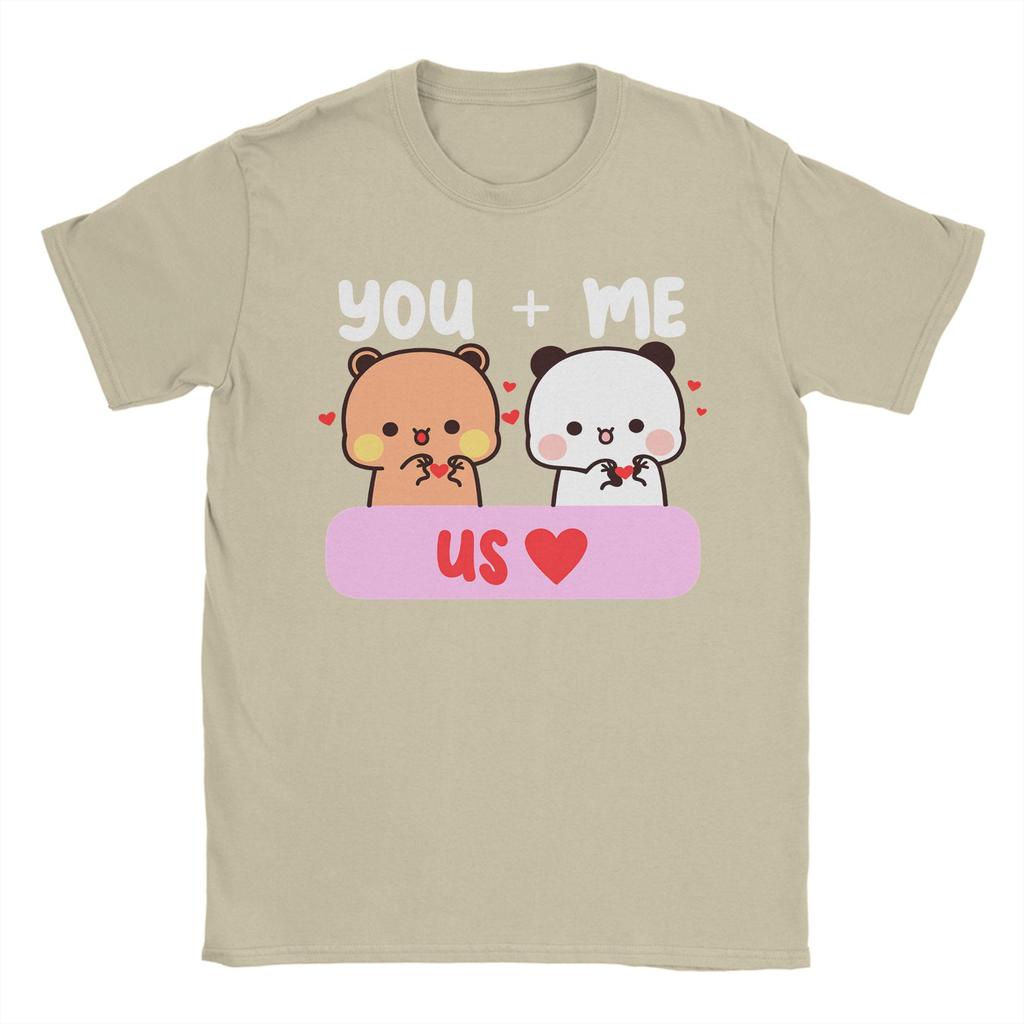 Dudu Bubu Love You And Me Makes US Cotton TShirt For Mens Summer O Neck Hippie Tee Shirt Plus Size Wholesale Tops