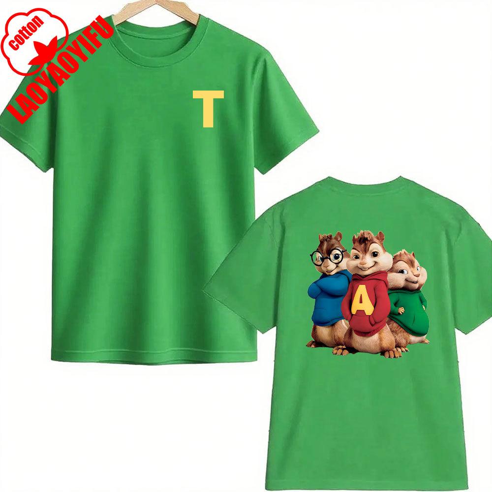 Alvin and The Chipmunks: The Squeakquel's Tshirt Men Women Manfashion 2-sided Print Shirt Is Available for Best Friend Tee Tops