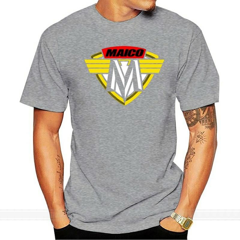 Maico Retro Moto Style Motorcycle Printed Motorcyc T Shirt Fit Spring Funny Letters Size S5xl Cotton Customized Solid Color